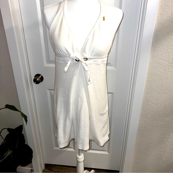 Ralph Lauren Swim Ralp Lauren Y2k Deadstock Terry Cloth Halter Swim